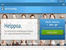Tablet Screenshot of kotisivukone.fi