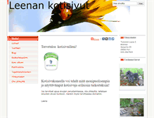Tablet Screenshot of leenamakinen.kotisivukone.com